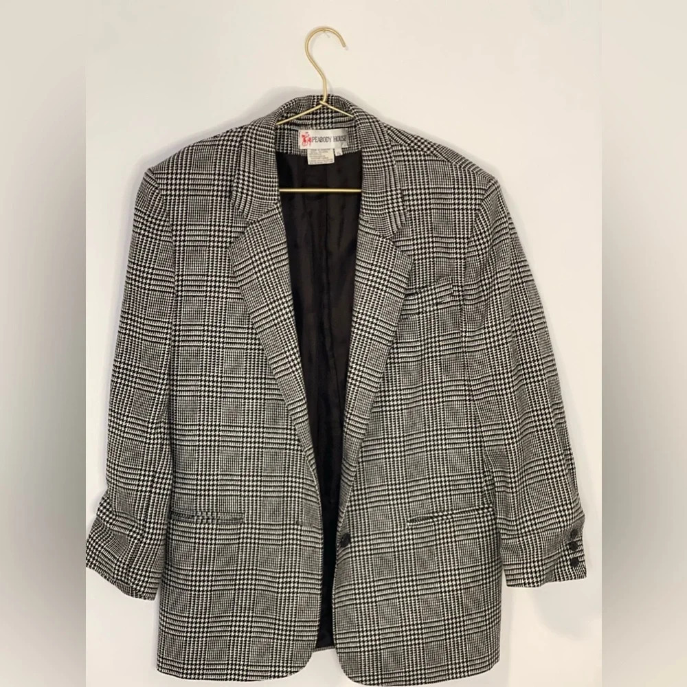 Peabody House Vintage Houndstooth Blazer